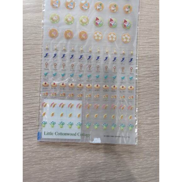VTG Sanrio PlannerStickers Little Cottonwood Cottage Japan Sealed Rare 1990 1995 - Picture 5 of 7